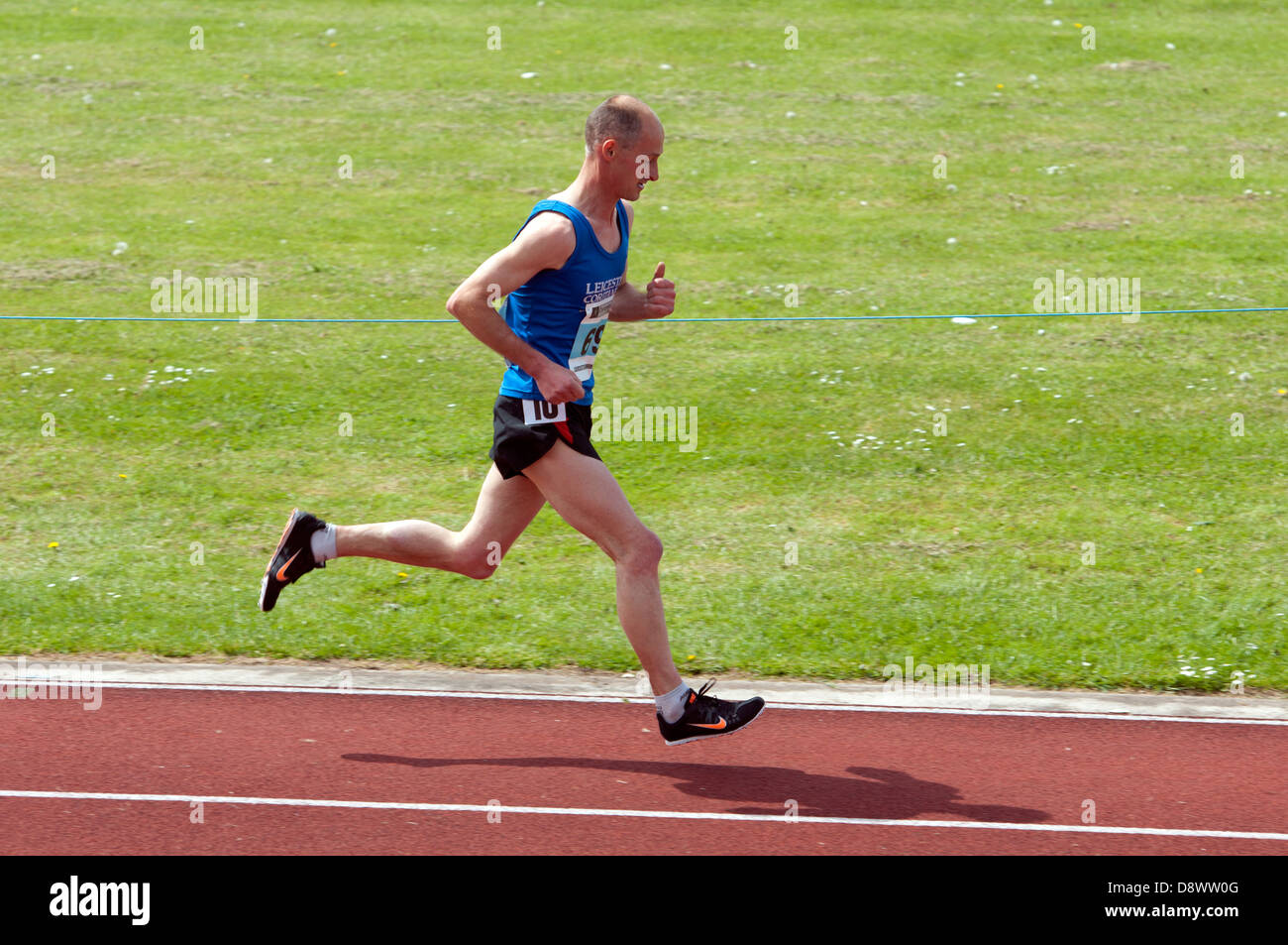 Athletics, men`s 5000m race. Stock Photo